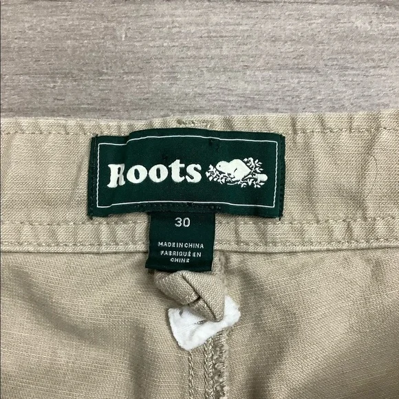 Men's Roots 30 Small Shorts Chino Khakis Khaki Darwstring Disc Golf Skater NWOT - Picture 7 of 8